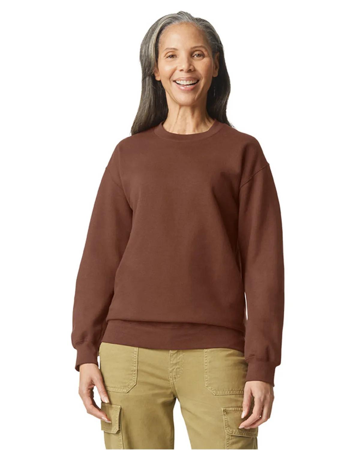 Adult Softstyle® Fleece Crew Sweatshirt 3 of 47