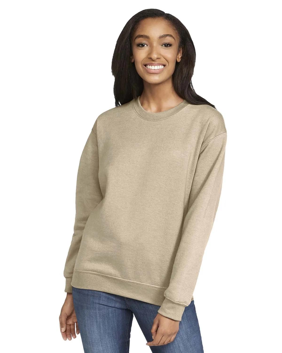 Adult Softstyle® Fleece Crew Sweatshirt 2 of 47