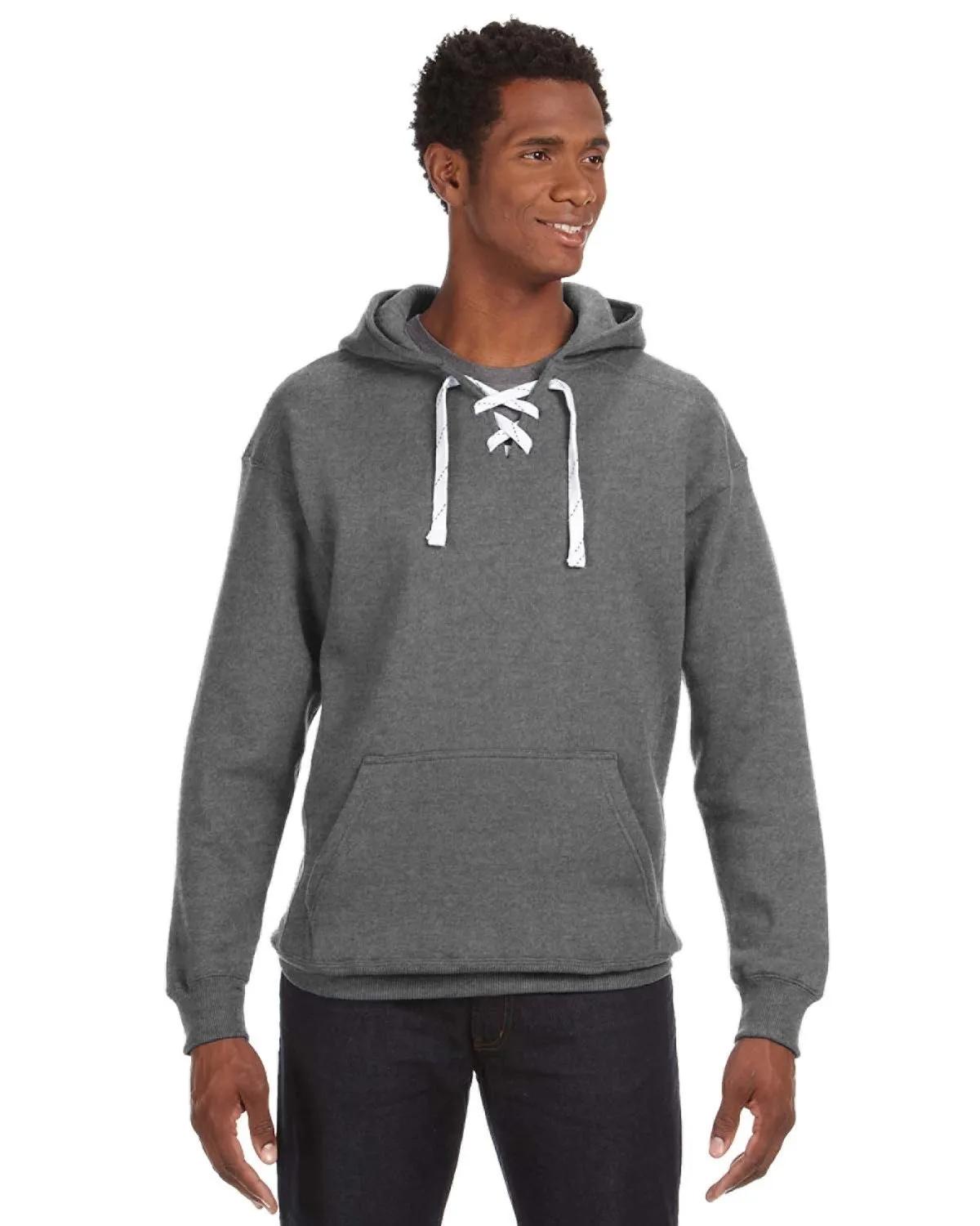 Adult Sport Lace Hooded Sweatshirt 1 of 35