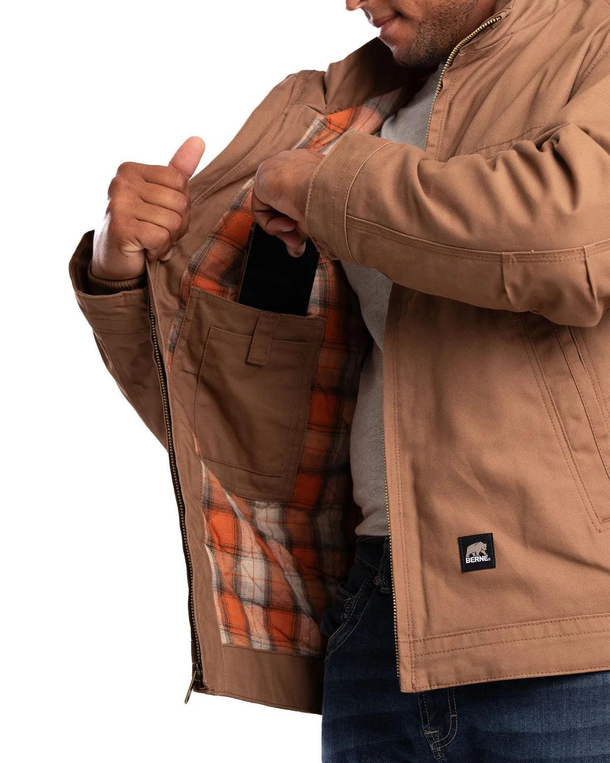 Men's Flagstone Flannel-Lined Duck Jacket 2 of 4