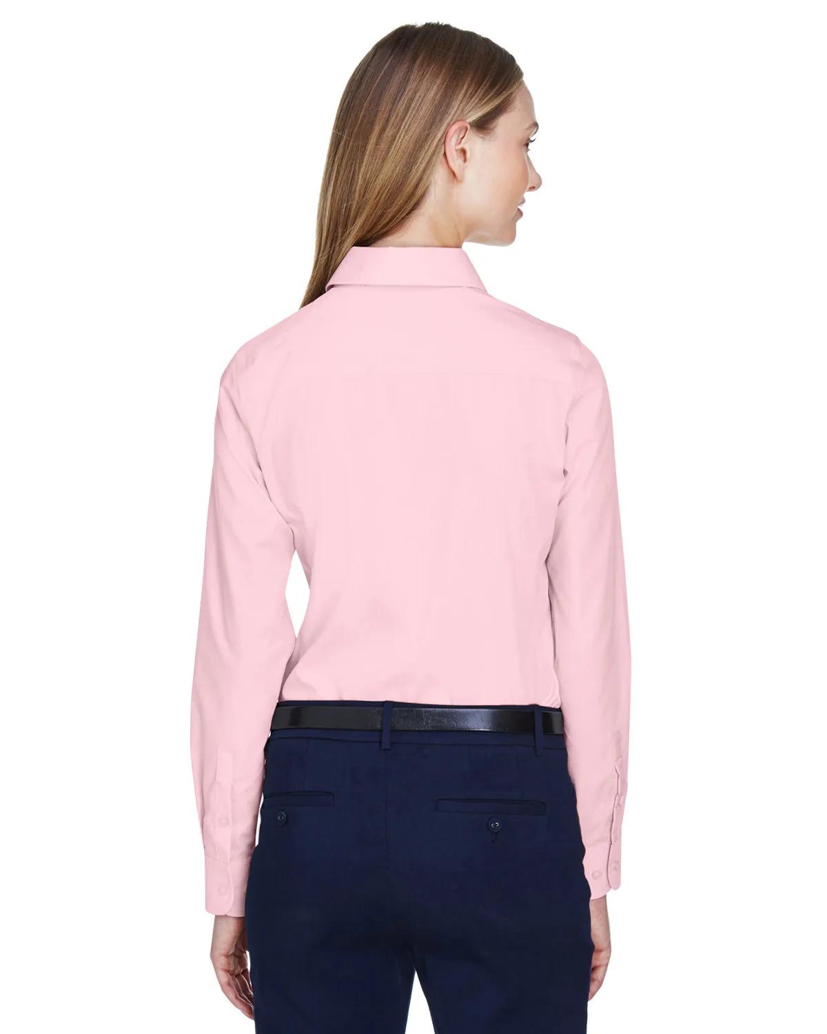 Ladies' Crown Collection® Solid Broadcloth Woven Shirt 59 of 62