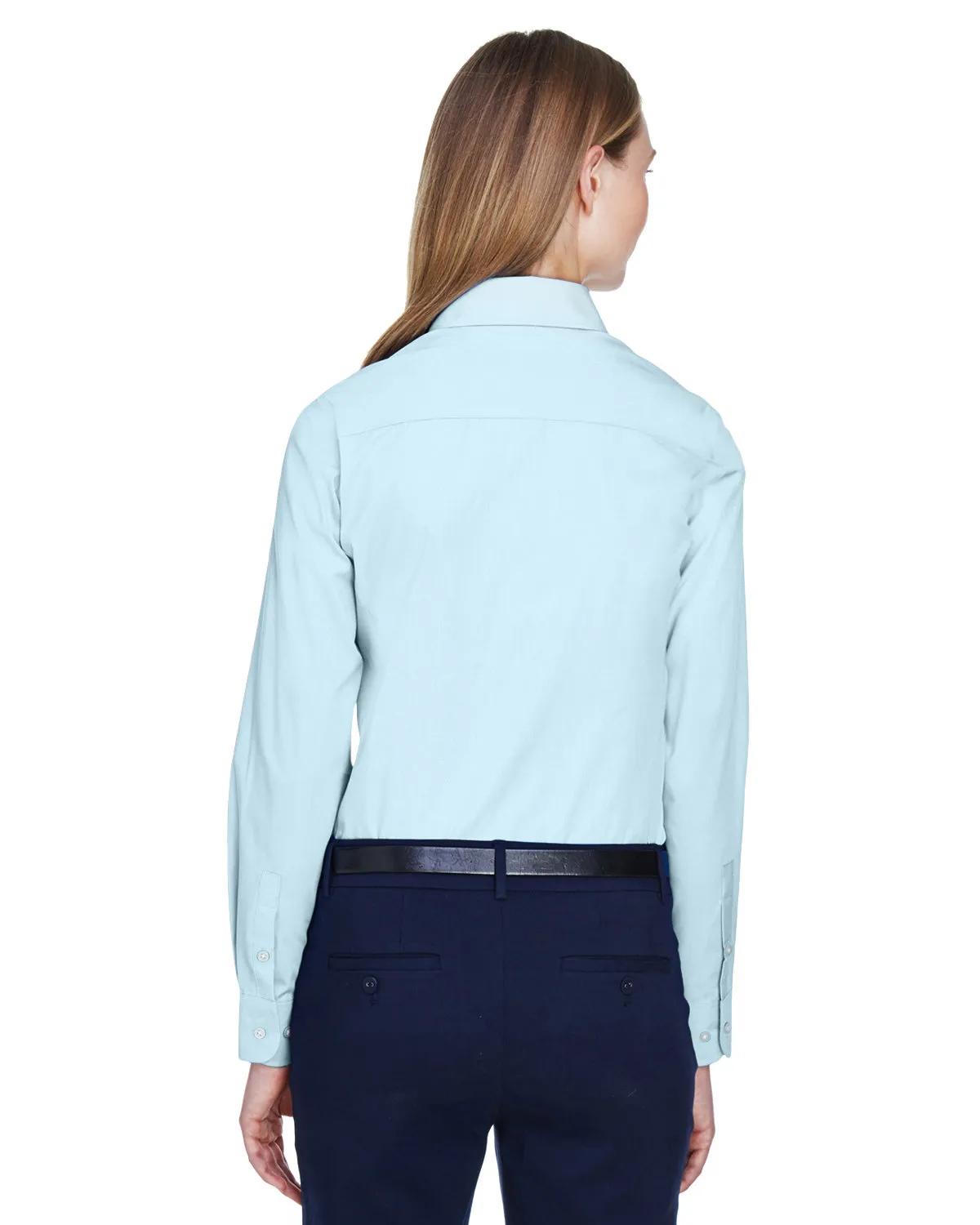 Ladies' Crown Collection® Solid Broadcloth Woven Shirt 60 of 62