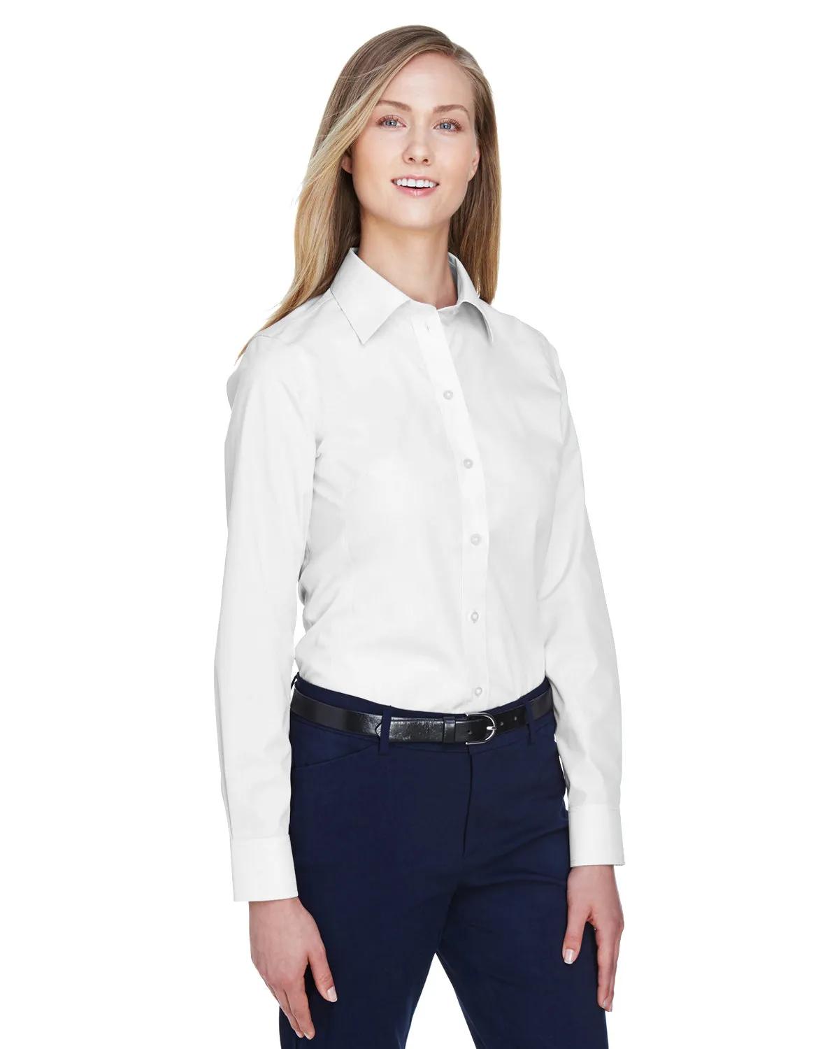 Ladies' Crown Collection® Solid Broadcloth Woven Shirt 9 of 62