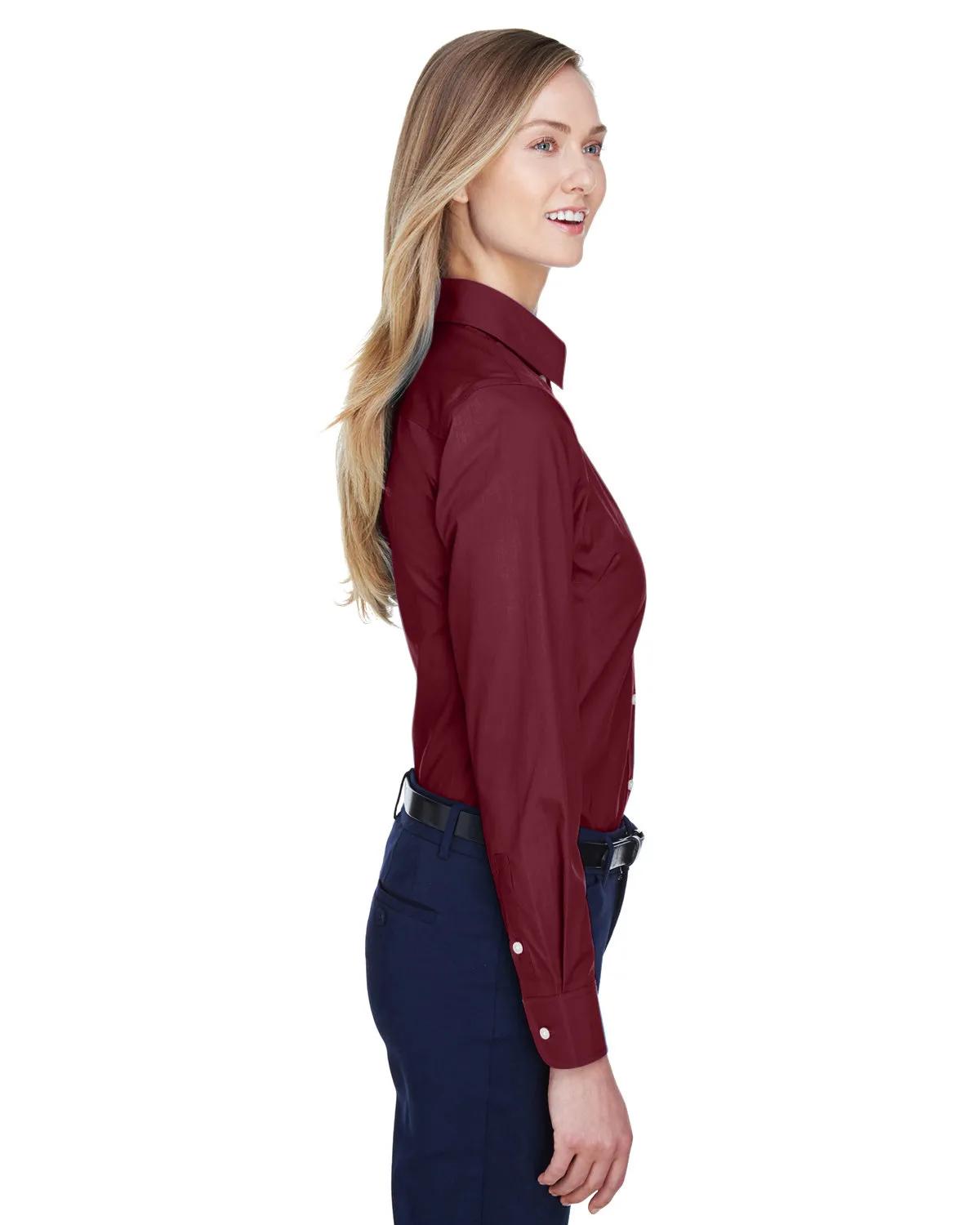 Ladies' Crown Collection® Solid Broadcloth Woven Shirt 47 of 62