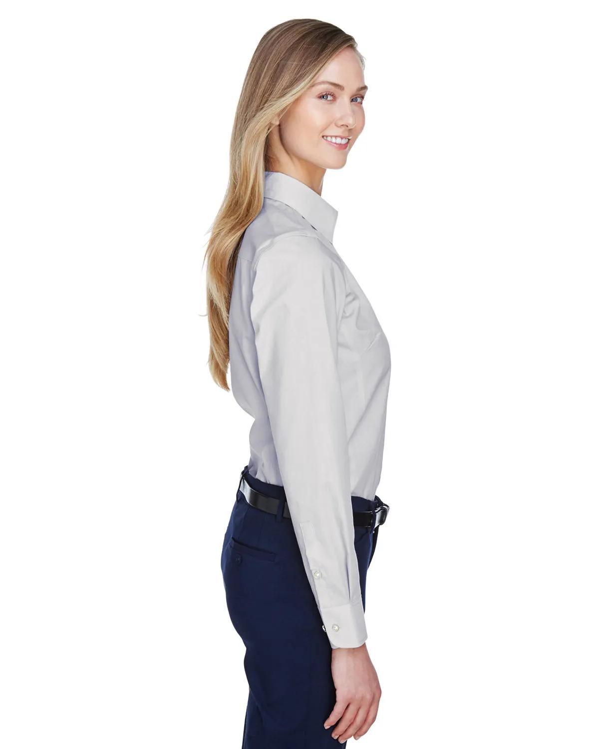 Ladies' Crown Collection® Solid Broadcloth Woven Shirt 16 of 62