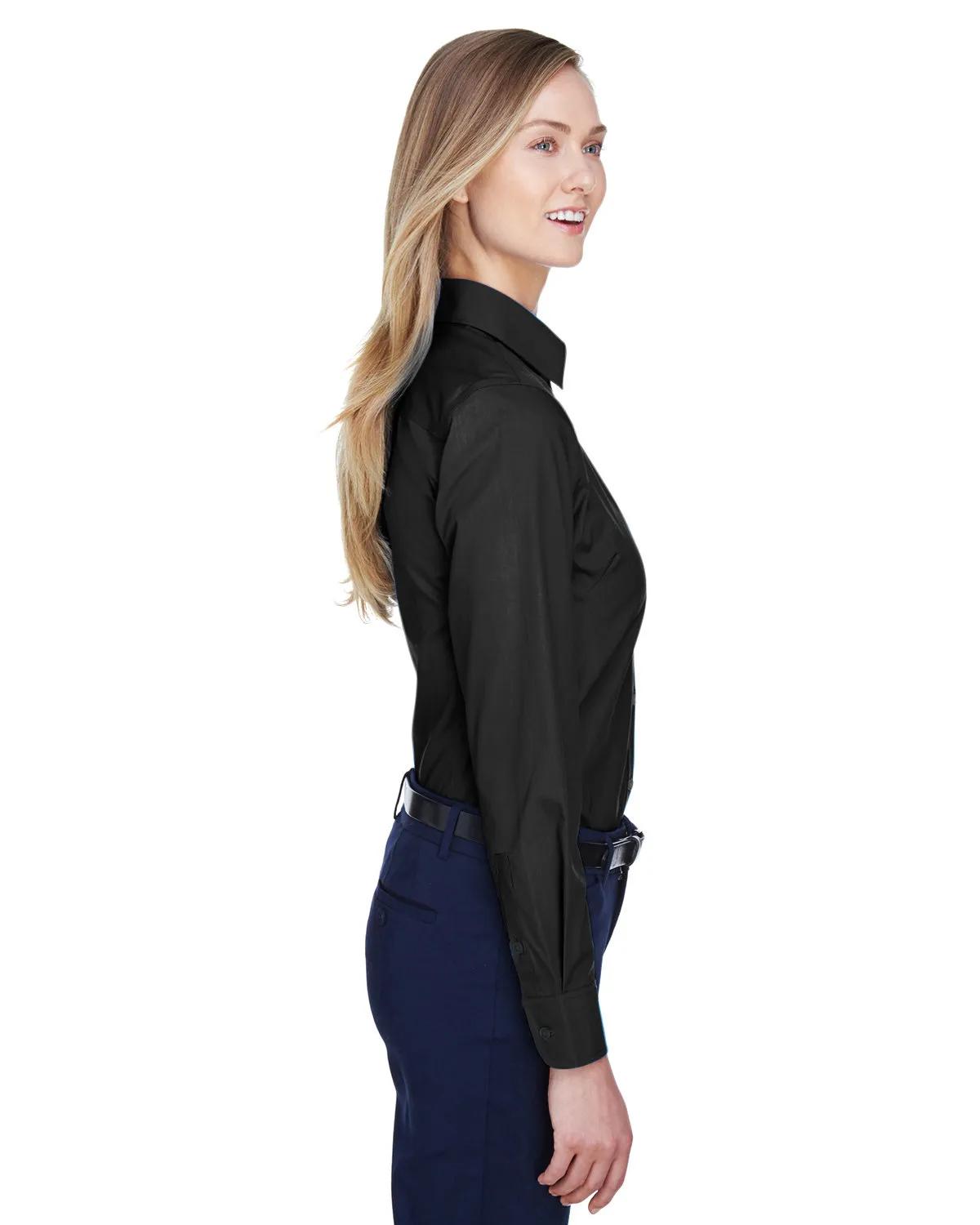 Ladies' Crown Collection® Solid Broadcloth Woven Shirt 26 of 62