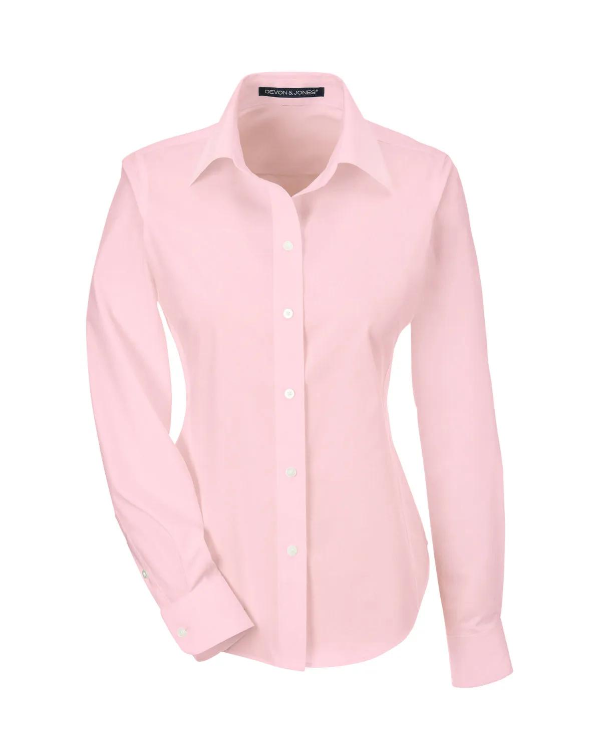 Ladies' Crown Collection® Solid Broadcloth Woven Shirt 23 of 62