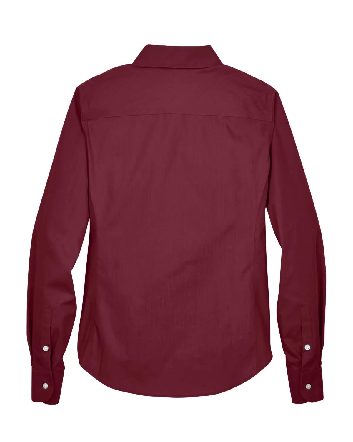 Ladies' Crown Collection® Solid Broadcloth Woven Shirt 49 of 62