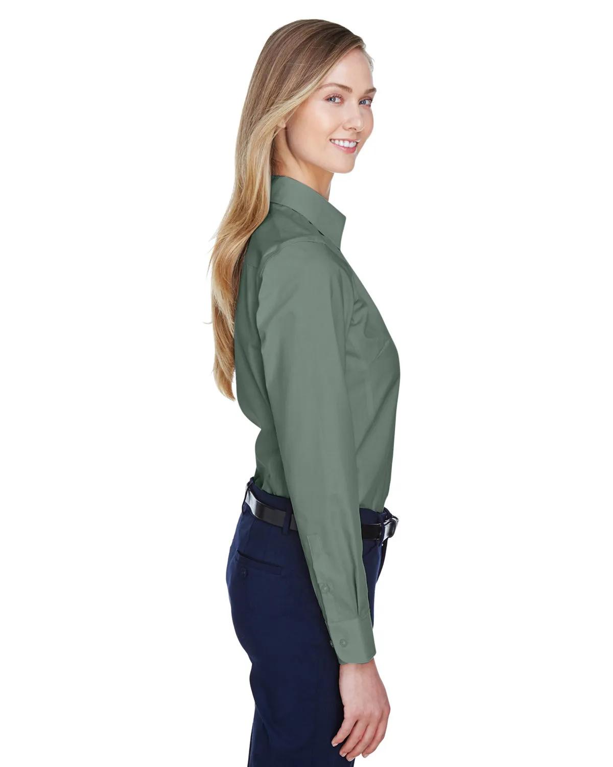 Ladies' Crown Collection® Solid Broadcloth Woven Shirt 21 of 62