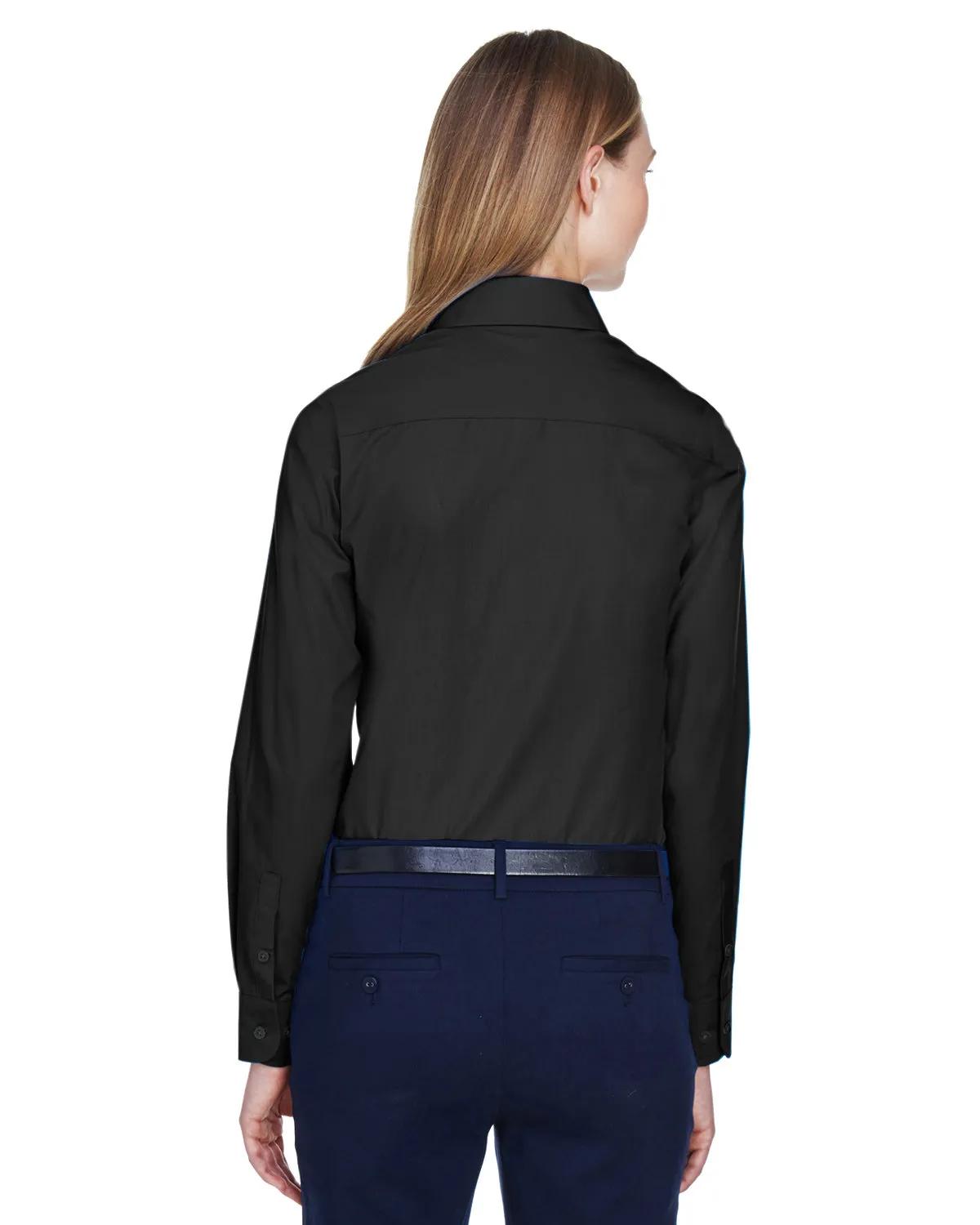 Ladies' Crown Collection® Solid Broadcloth Woven Shirt 25 of 62