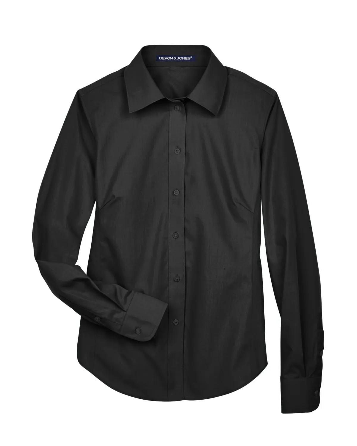 Ladies' Crown Collection® Solid Broadcloth Woven Shirt 27 of 62