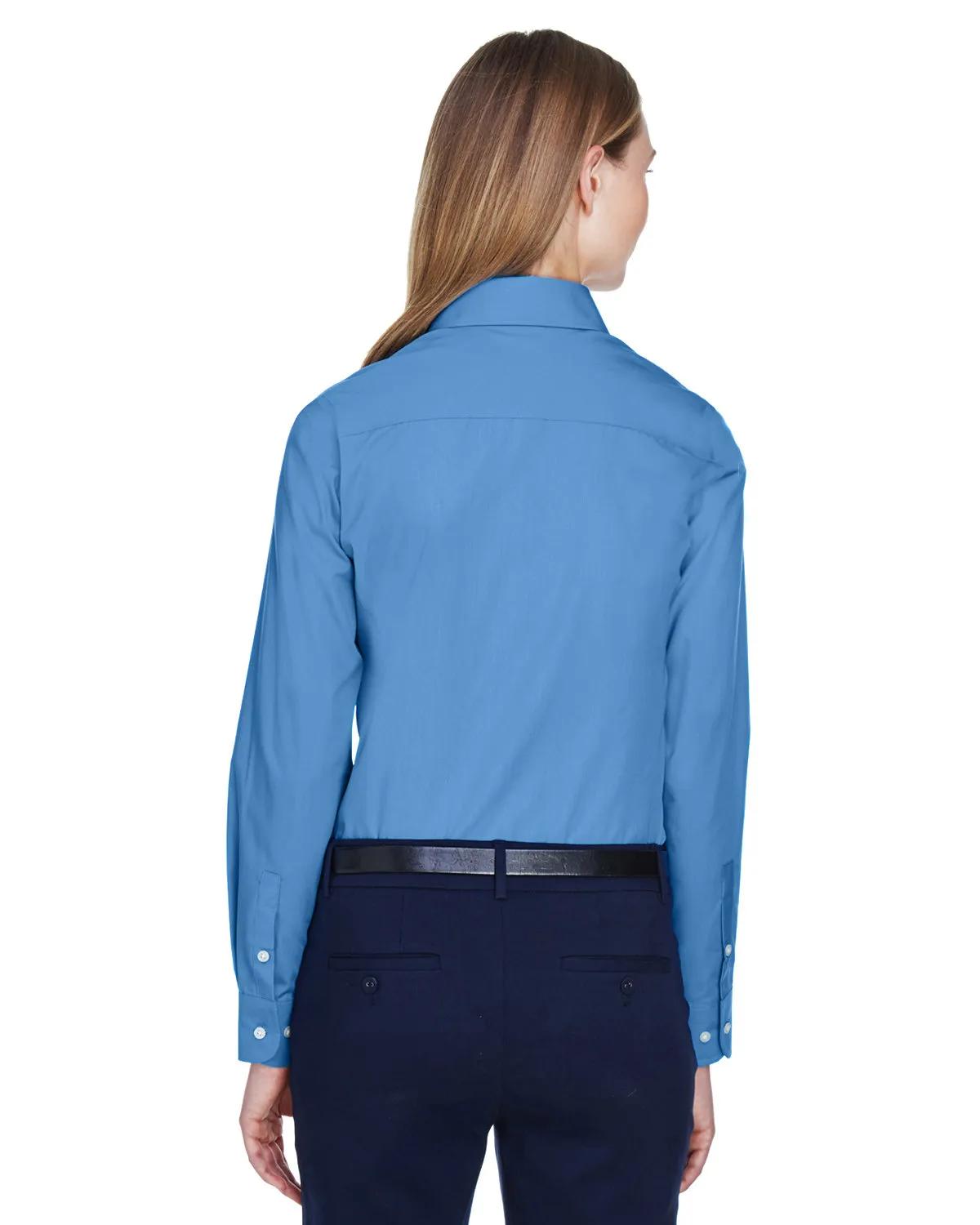 Ladies' Crown Collection® Solid Broadcloth Woven Shirt 49 of 62