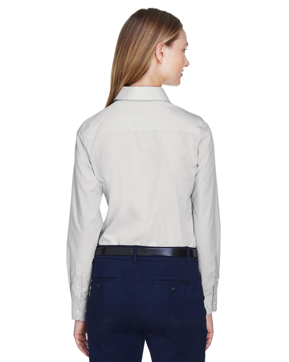 Ladies' Crown Collection® Solid Broadcloth Woven Shirt 15 of 62