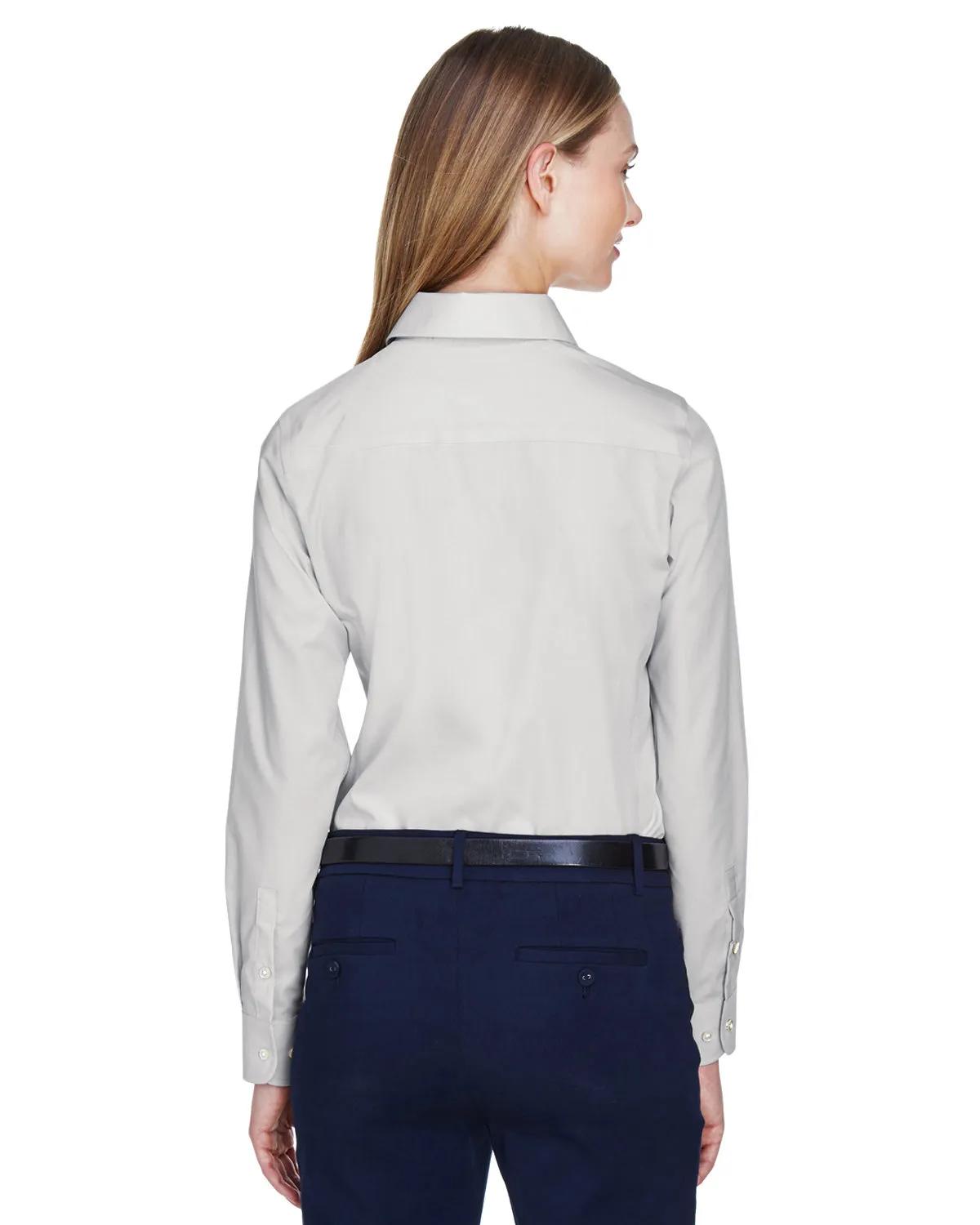 Ladies' Crown Collection® Solid Broadcloth Woven Shirt 24 of 62