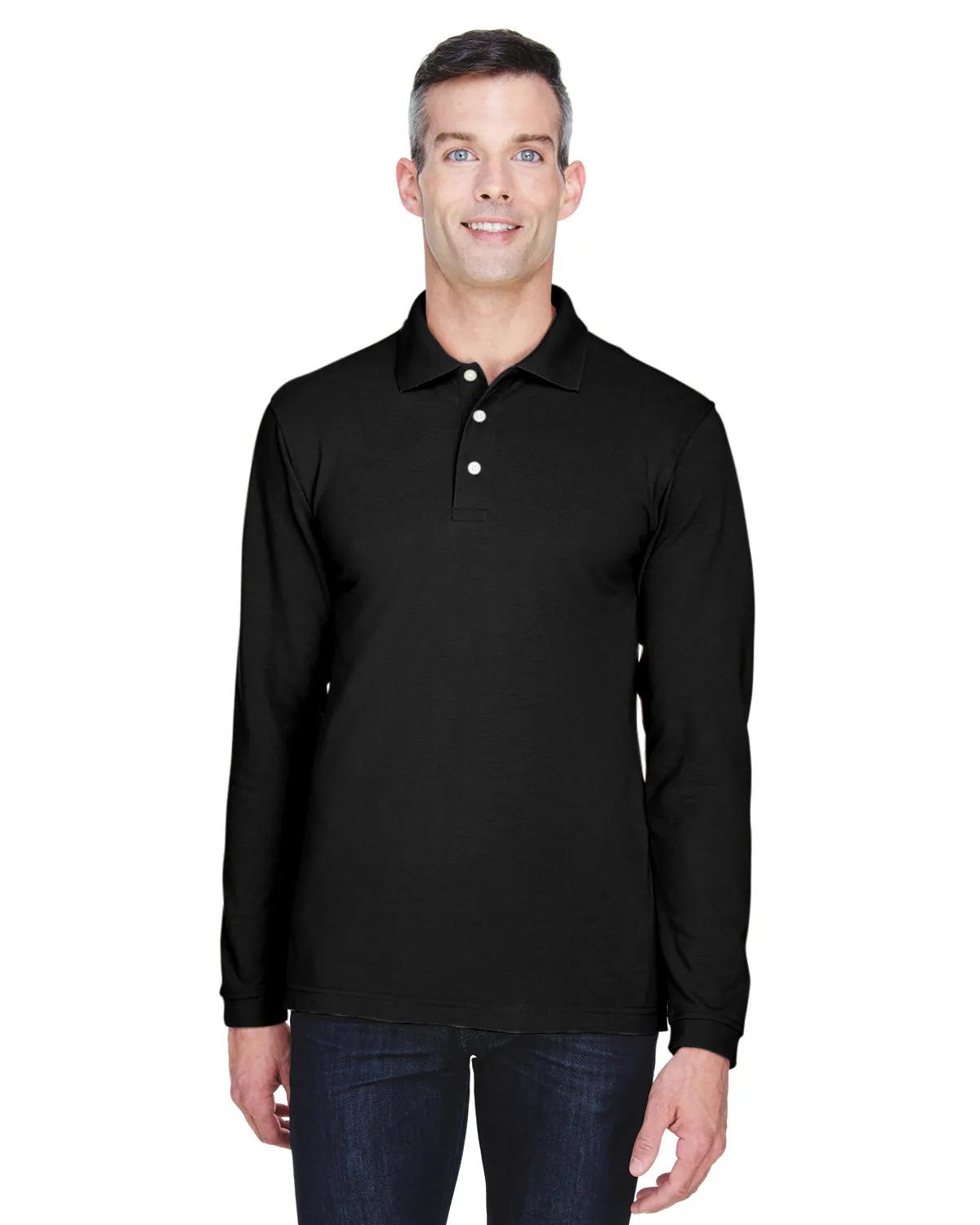 Men's Easy Blend™ Long-Sleeve Polo 1 of 16