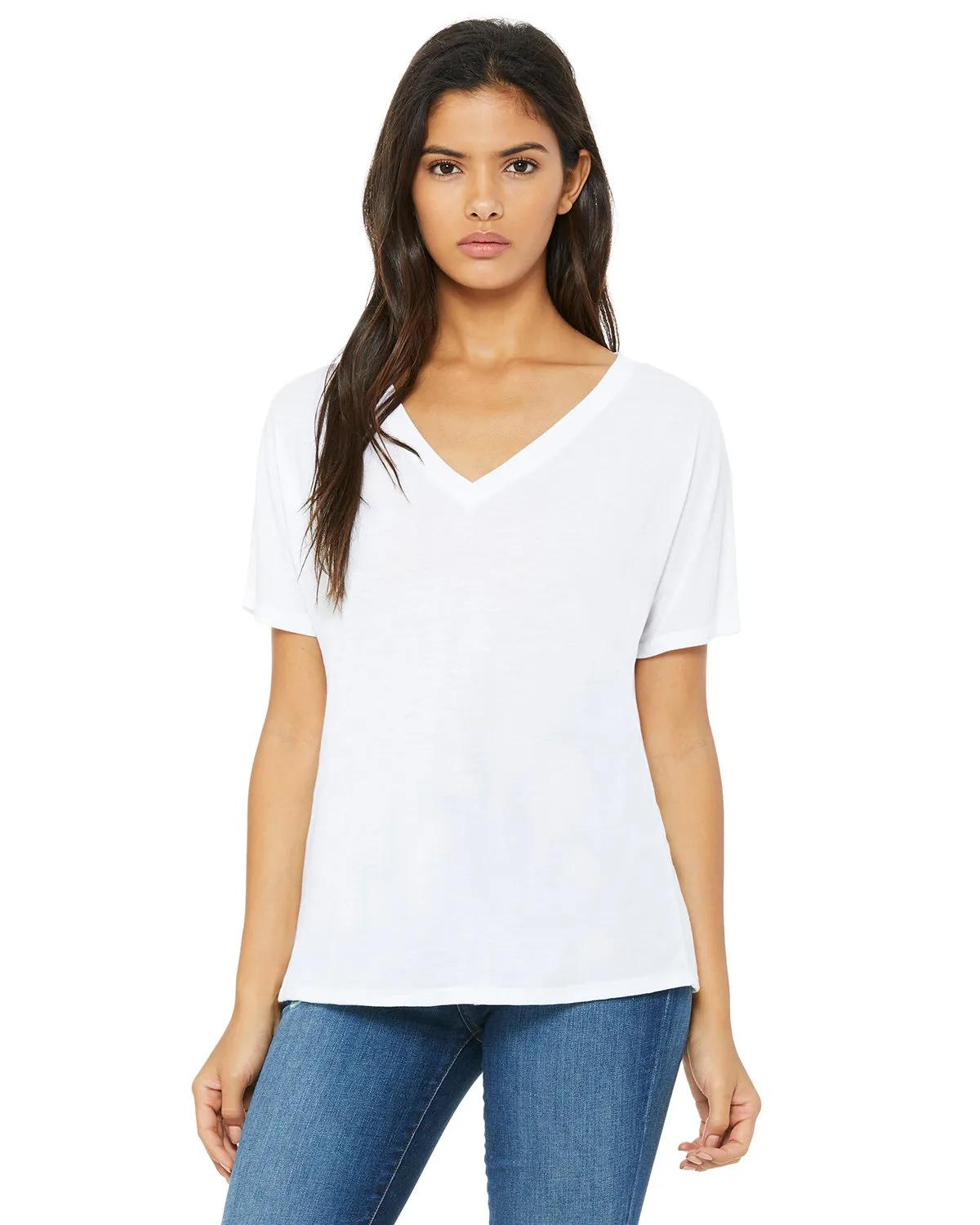 Ladies' Slouchy V-Neck T-Shirt 6 of 71