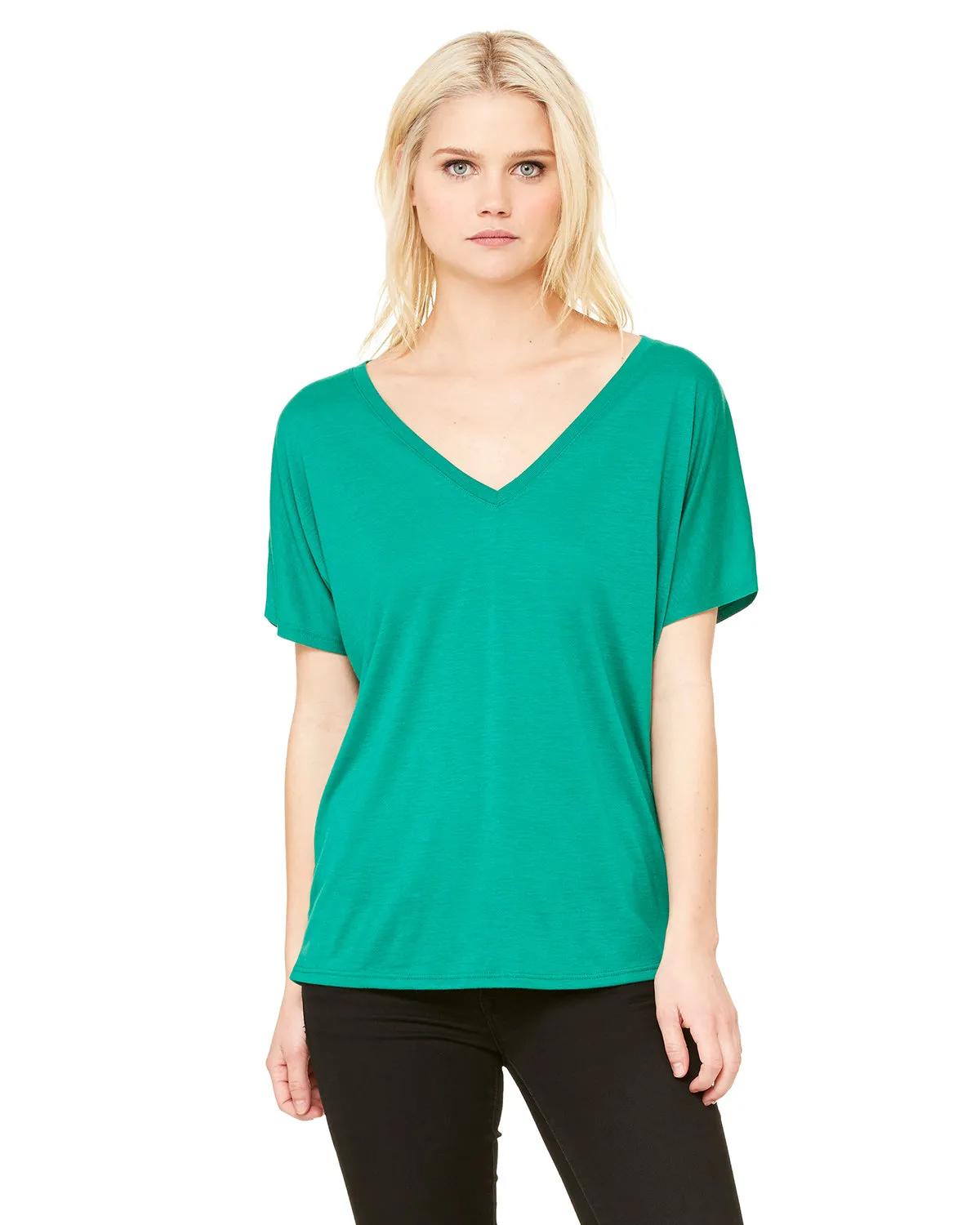 Ladies' Slouchy V-Neck T-Shirt 4 of 71