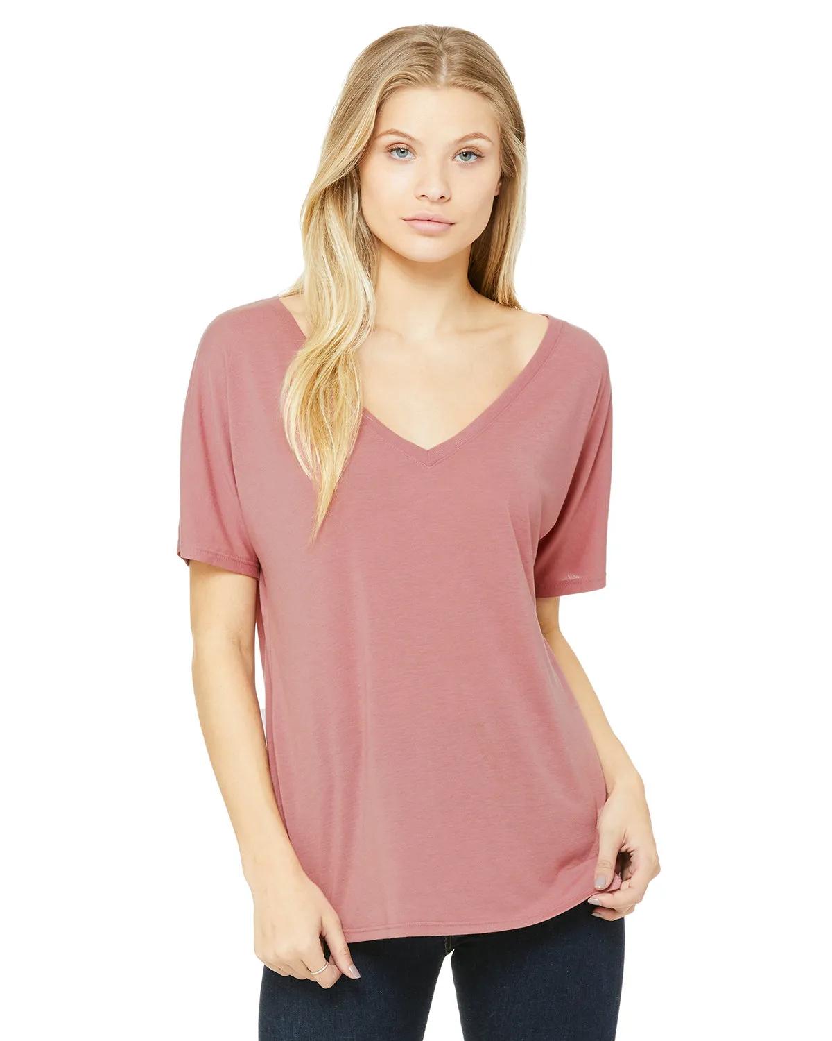 Ladies' Slouchy V-Neck T-Shirt 8 of 71