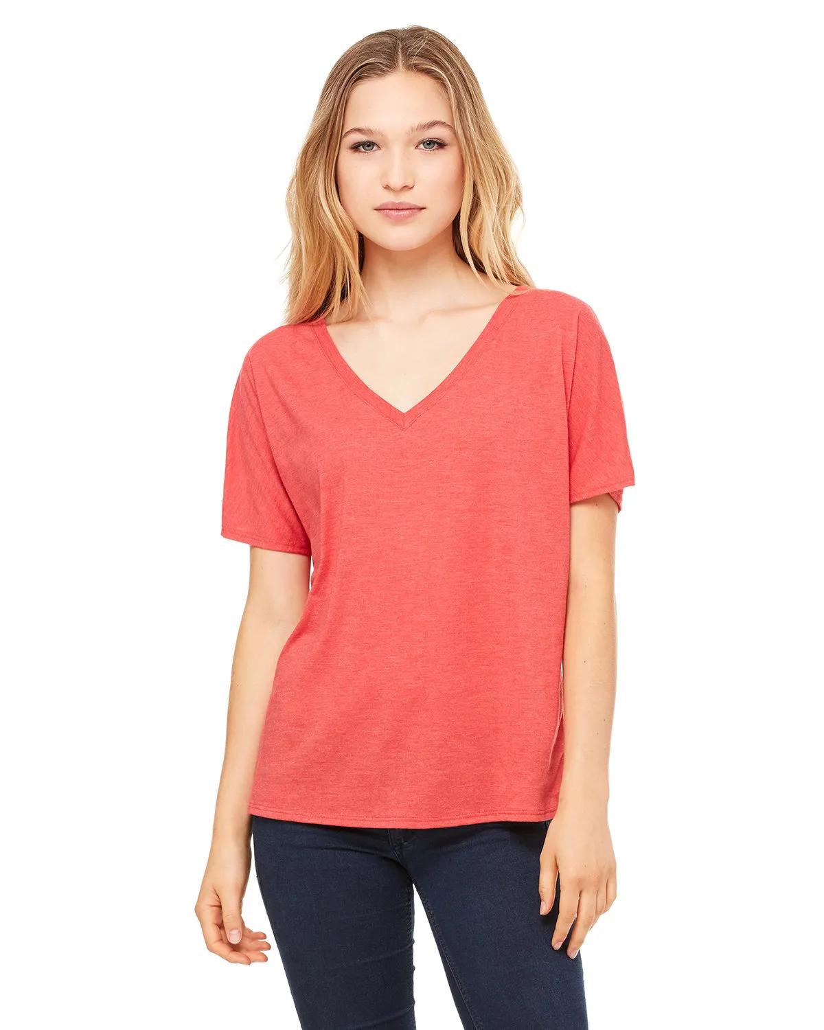 Ladies' Slouchy V-Neck T-Shirt 2 of 71