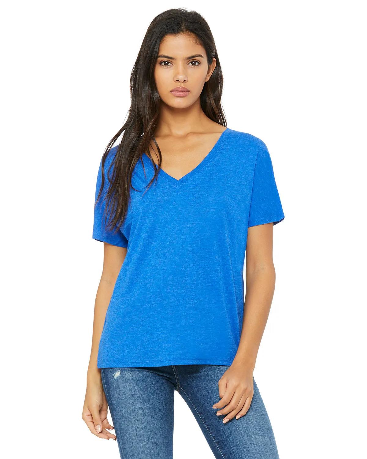 Ladies' Slouchy V-Neck T-Shirt 8 of 71