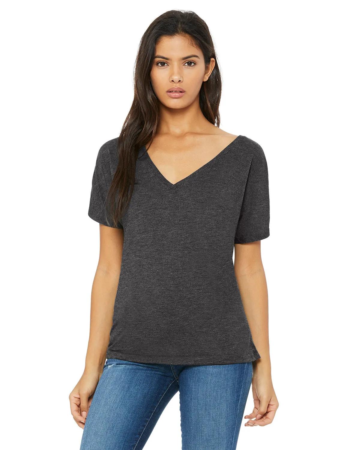 Ladies' Slouchy V-Neck T-Shirt 7 of 71