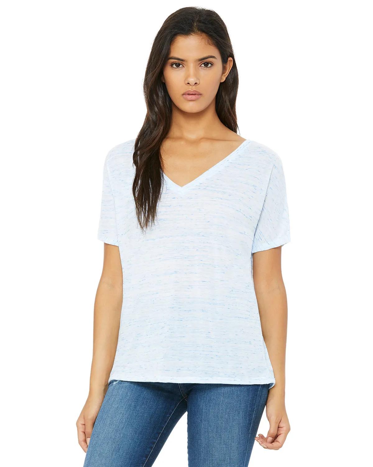 Ladies' Slouchy V-Neck T-Shirt 4 of 71