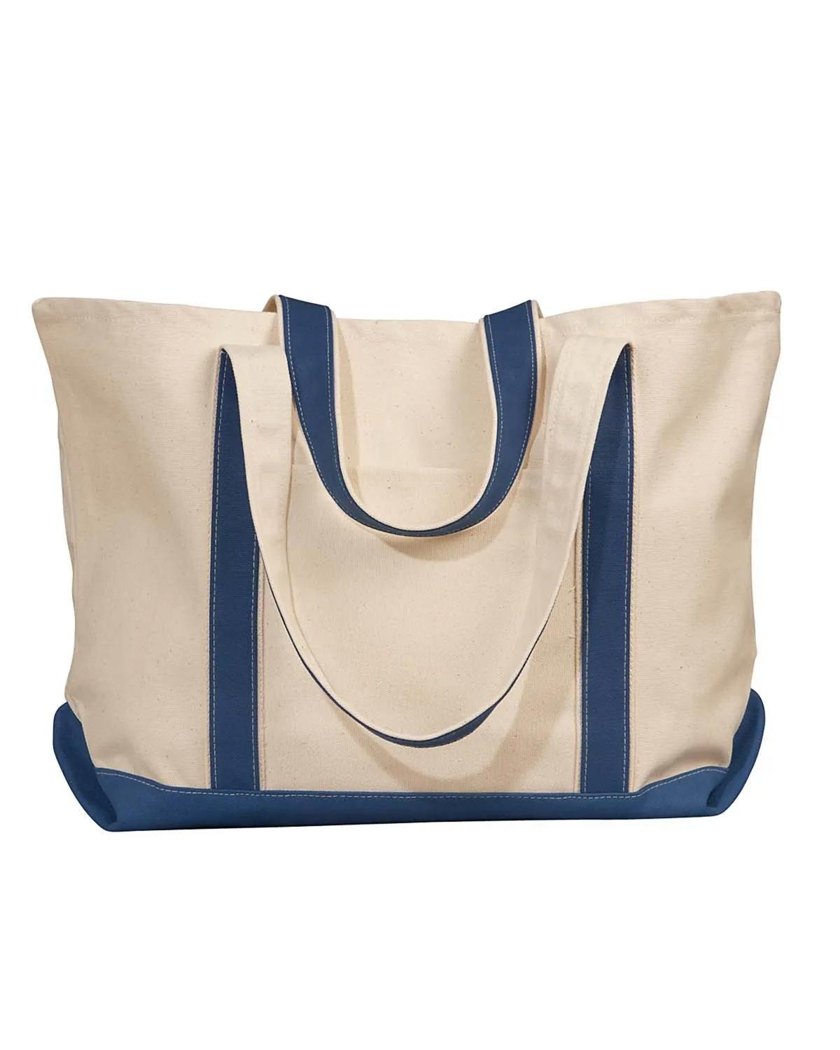 Carmel Classic XL Cotton Canvas Resort Tote 1 of 5