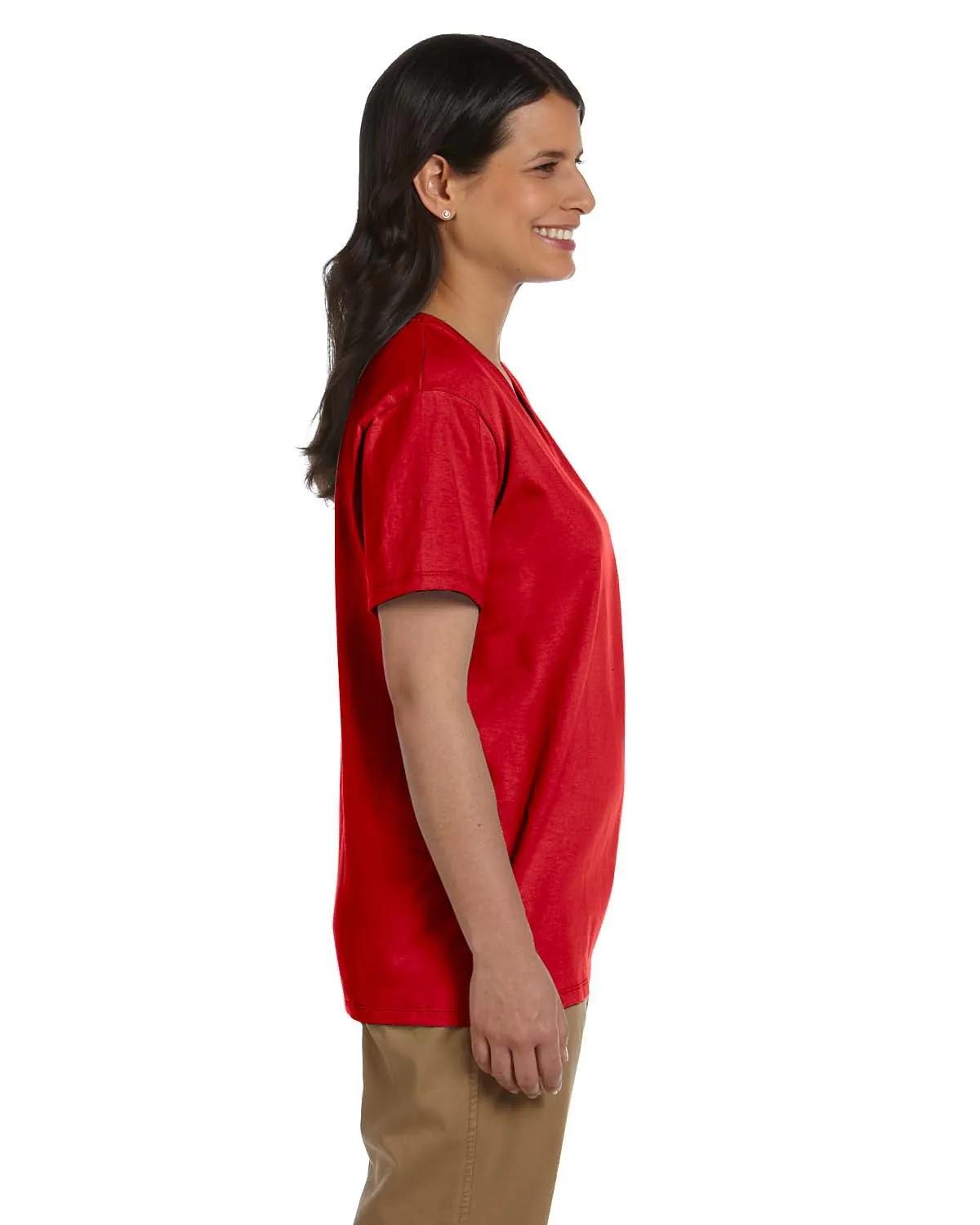 Ladies' Essential-T V-Neck T-Shirt 4 of 6