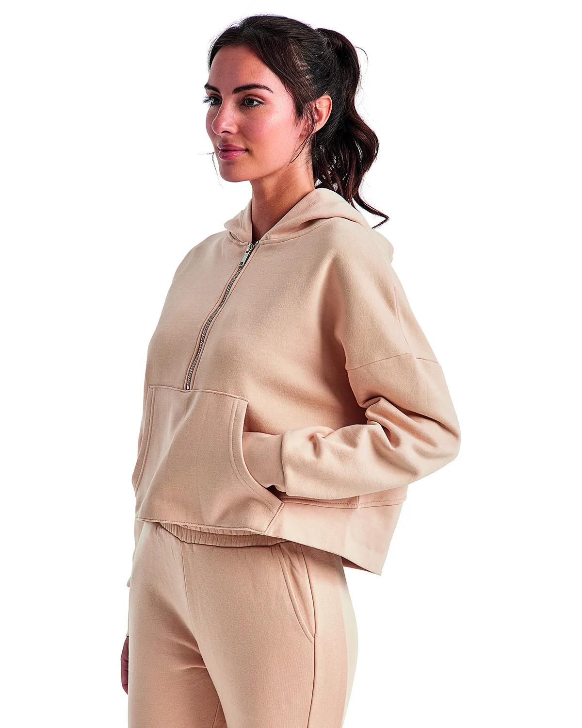 Ladies' Alice Half-Zip Hooded Sweatshirt 13 of 40