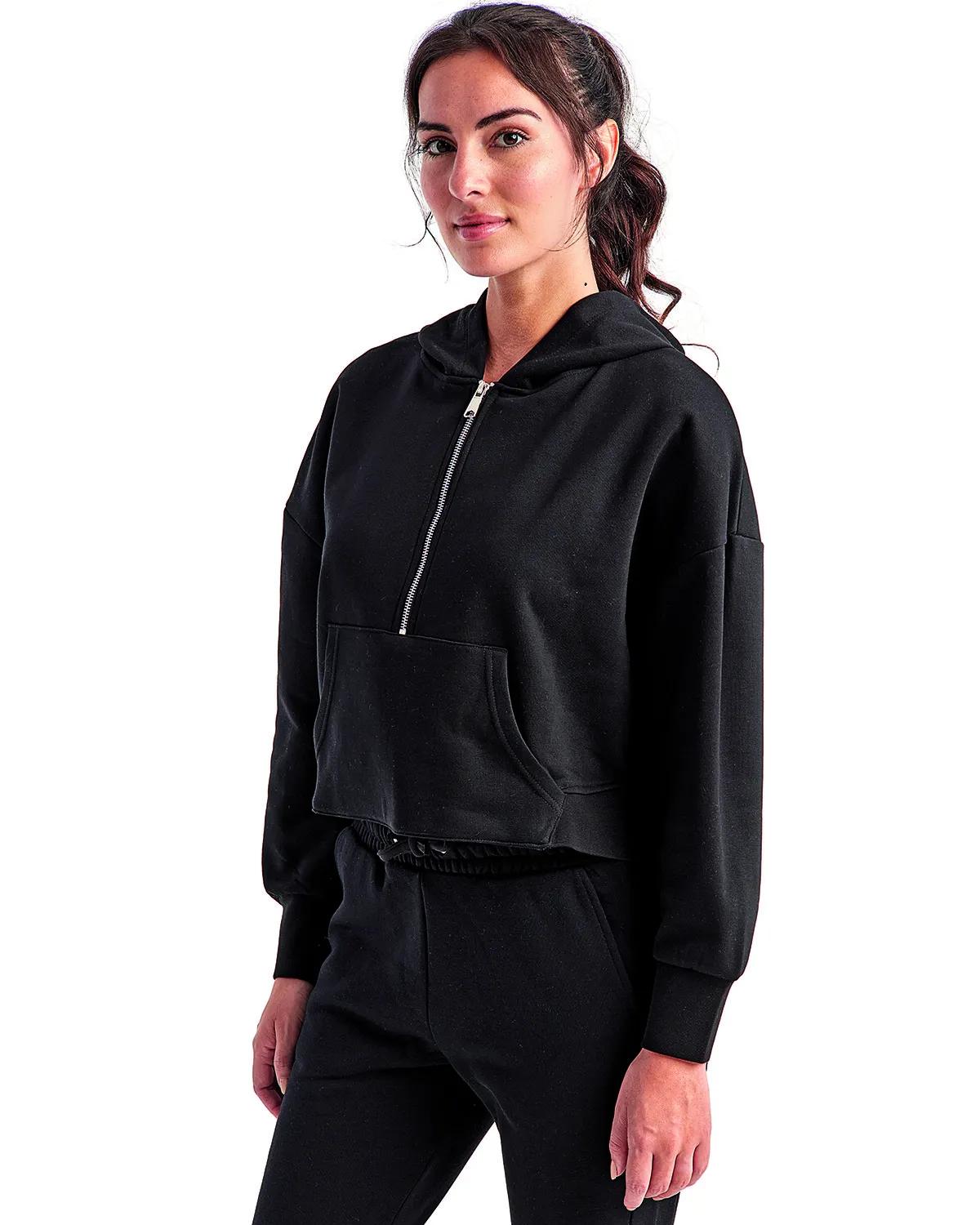 Ladies' Alice Half-Zip Hooded Sweatshirt 28 of 40