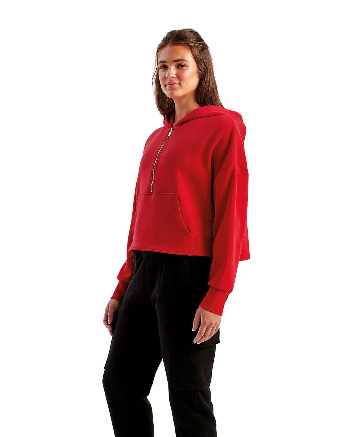 Ladies' Alice Half-Zip Hooded Sweatshirt 35 of 40