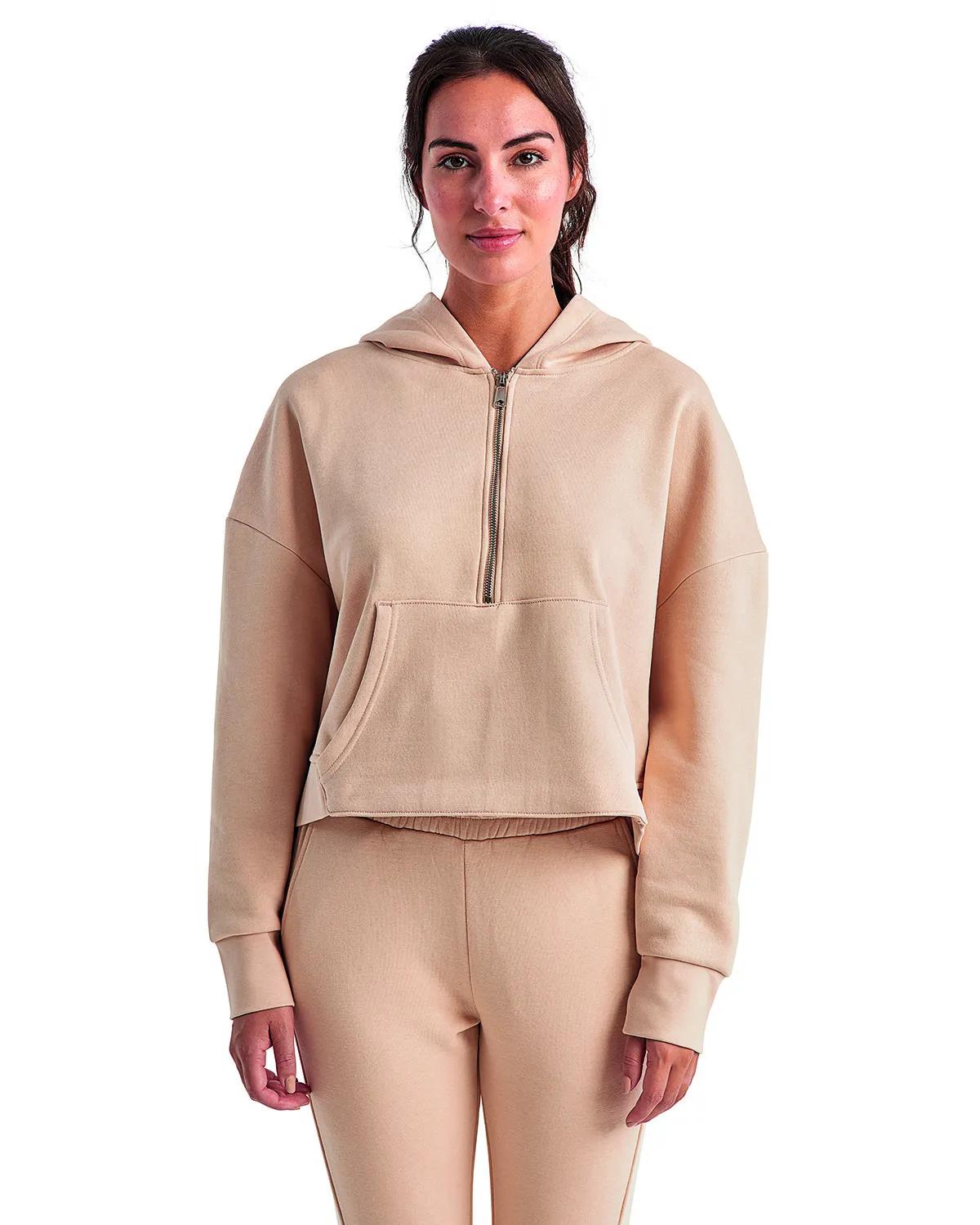 Ladies' Alice Half-Zip Hooded Sweatshirt 1 of 40