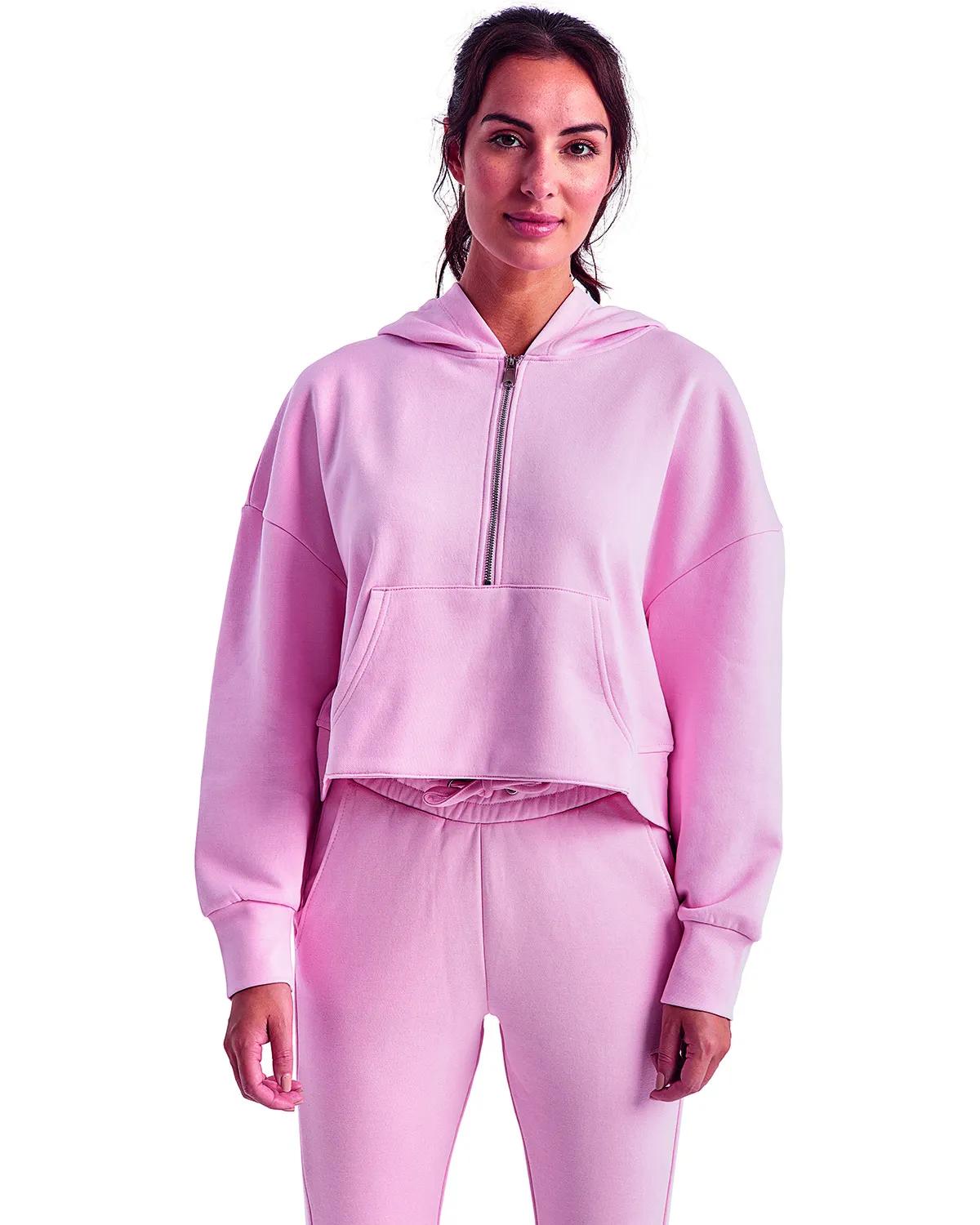 Ladies' Alice Half-Zip Hooded Sweatshirt 7 of 40