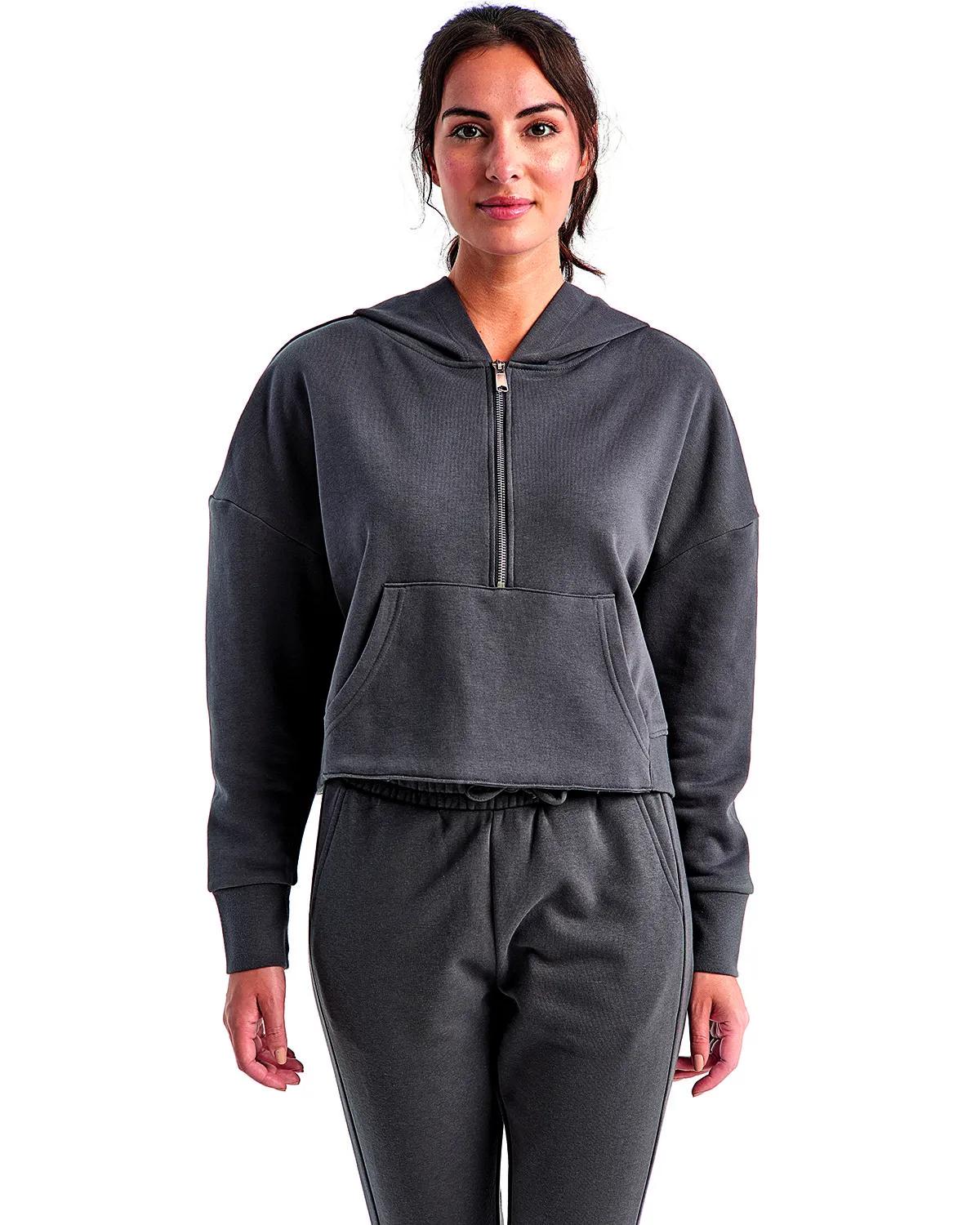 Ladies' Alice Half-Zip Hooded Sweatshirt