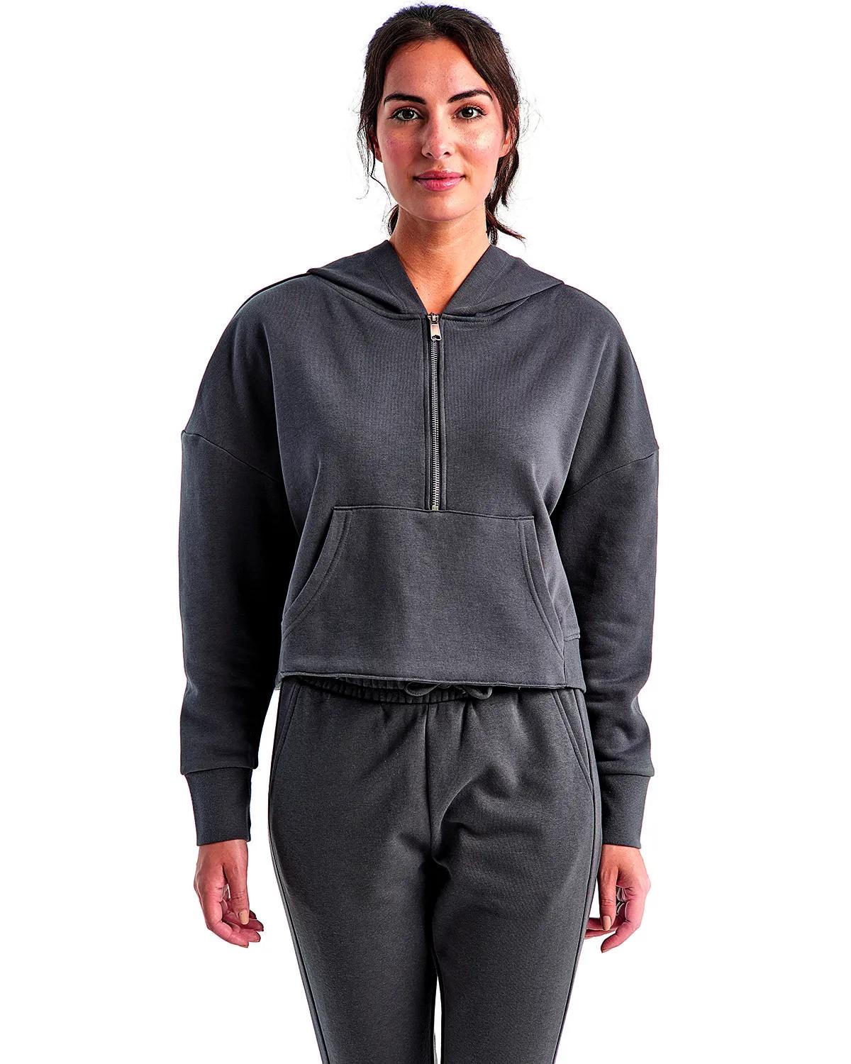 Ladies' Alice Half-Zip Hooded Sweatshirt 2 of 40