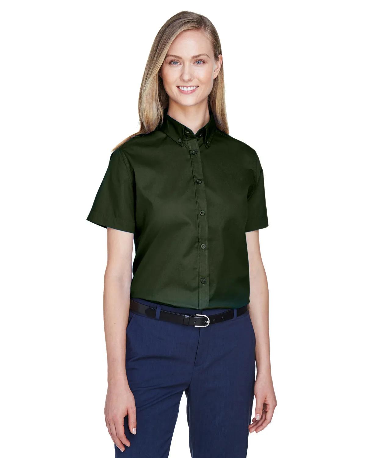 Ladies' Optimum Short-Sleeve Twill Shirt 5 of 41