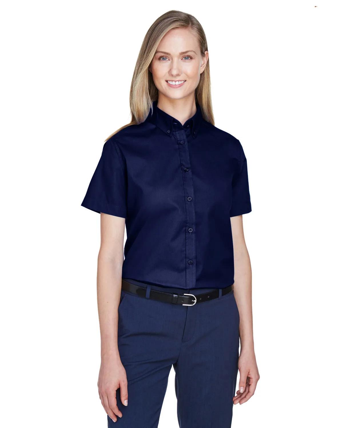 Ladies' Optimum Short-Sleeve Twill Shirt 4 of 41