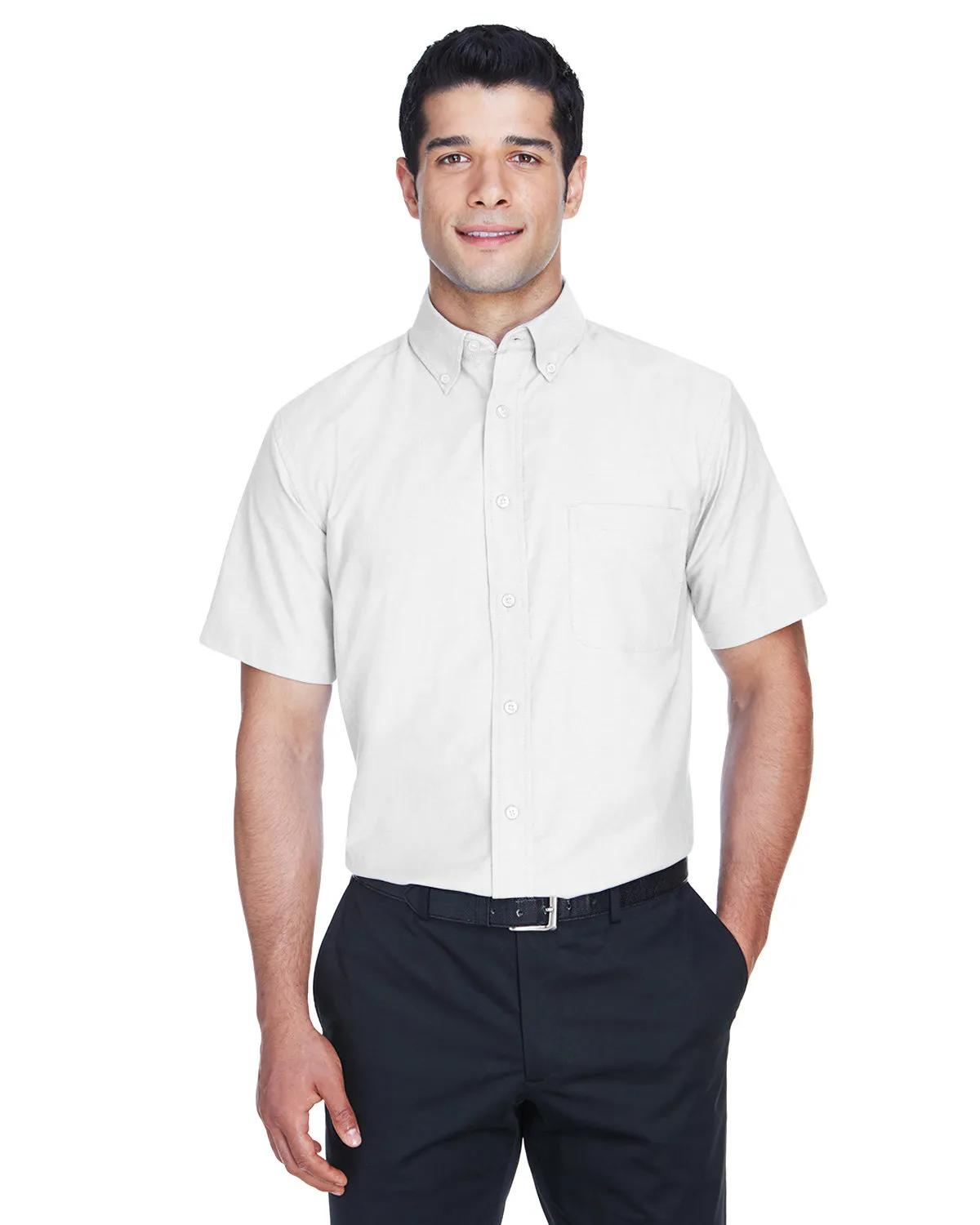 Men's Short-Sleeve Oxford with Stain-Release 1 of 27