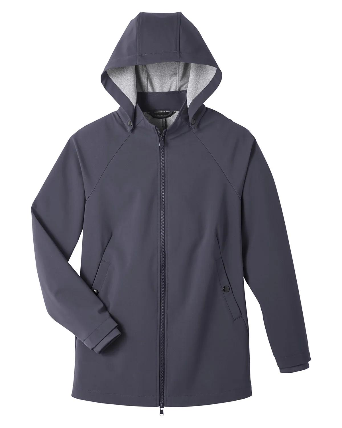 Ladies' City Hybrid Soft Shell Hooded Jacket 3 of 29