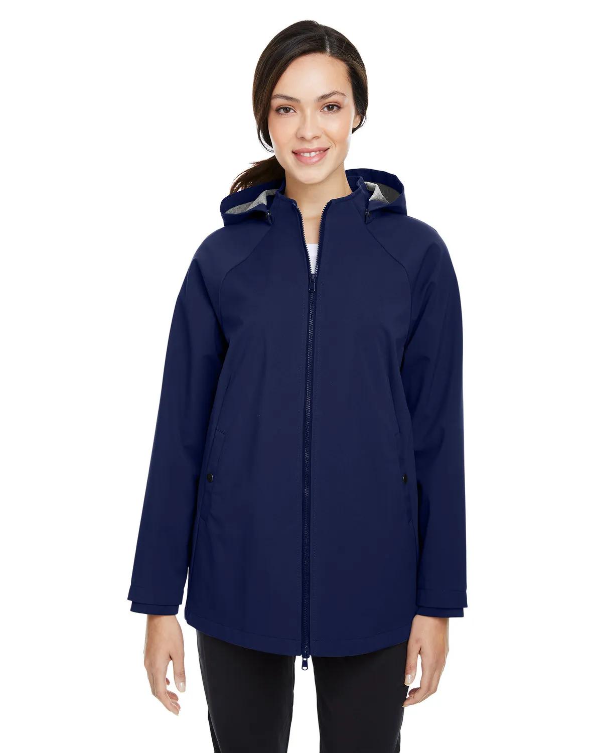 Ladies' City Hybrid Soft Shell Hooded Jacket 1 of 29