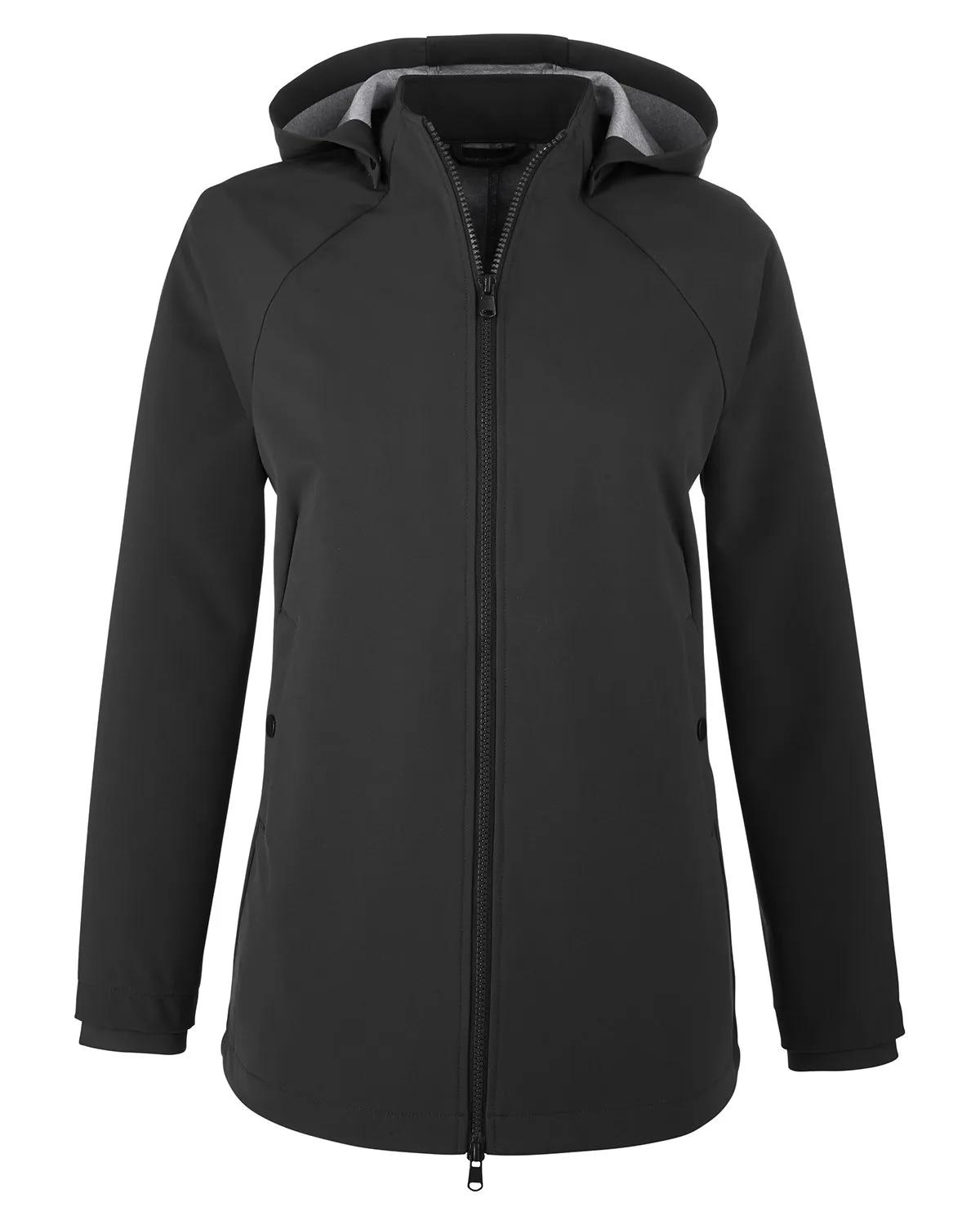 Ladies' City Hybrid Soft Shell Hooded Jacket 15 of 29