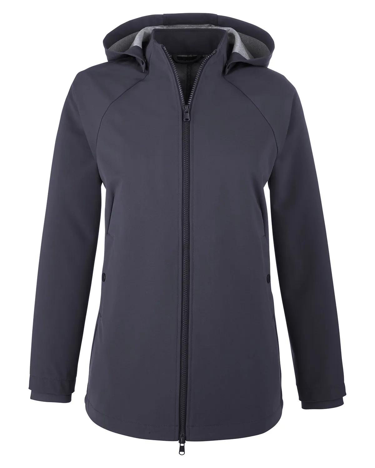 Ladies' City Hybrid Soft Shell Hooded Jacket 7 of 29