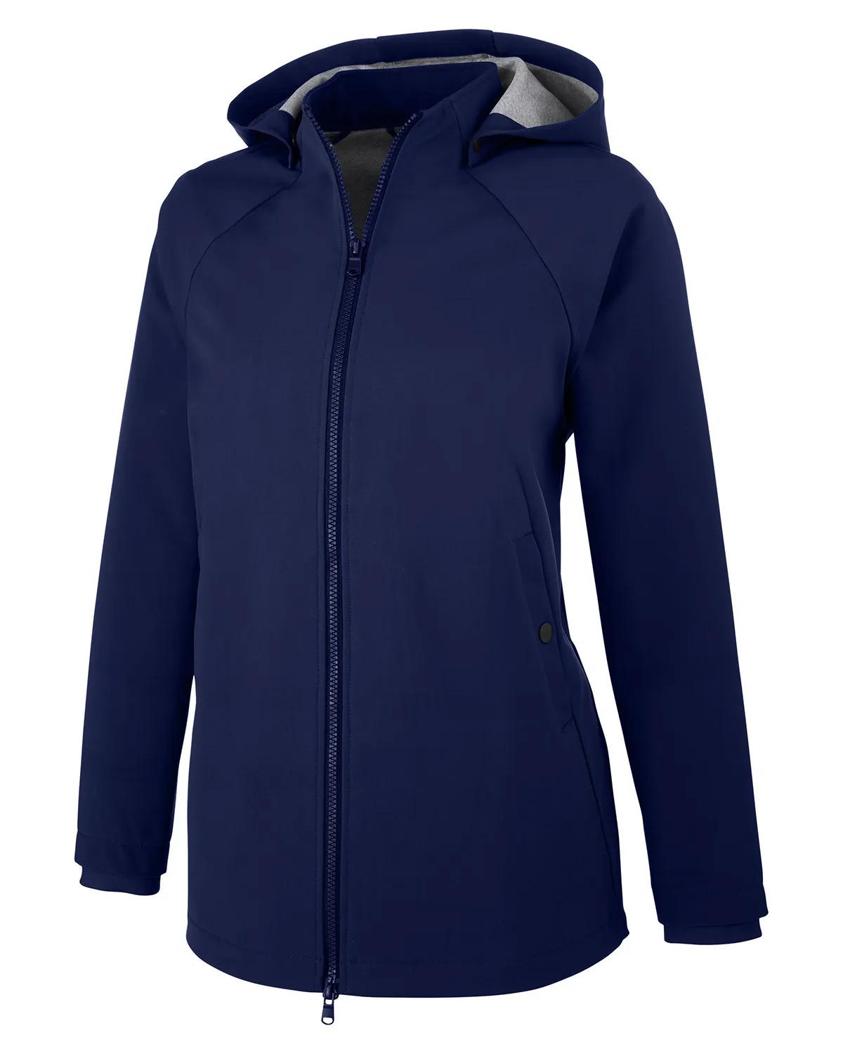 Ladies' City Hybrid Soft Shell Hooded Jacket 23 of 29