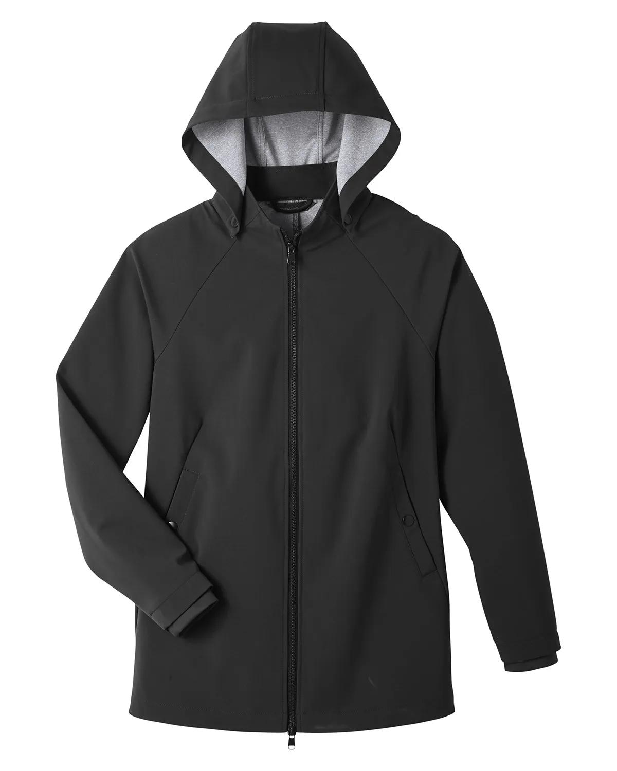 Ladies' City Hybrid Soft Shell Hooded Jacket 13 of 29