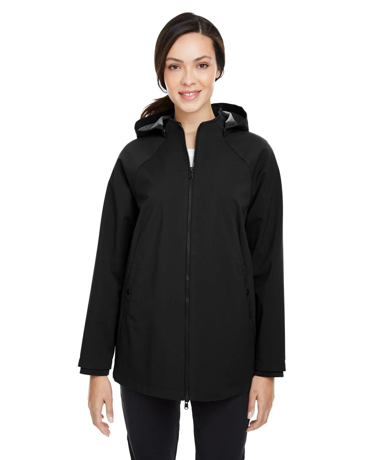 Ladies' City Hybrid Soft Shell Hooded Jacket 2 of 29