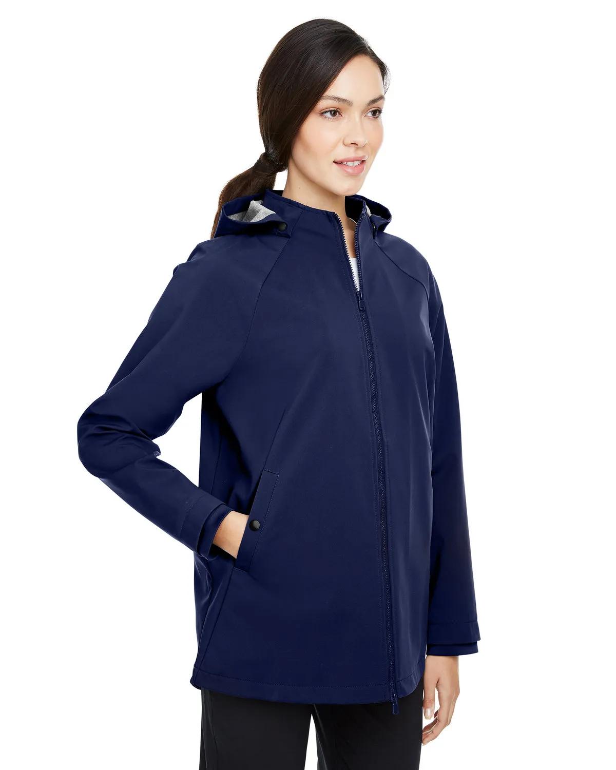 Ladies' City Hybrid Soft Shell Hooded Jacket 19 of 29