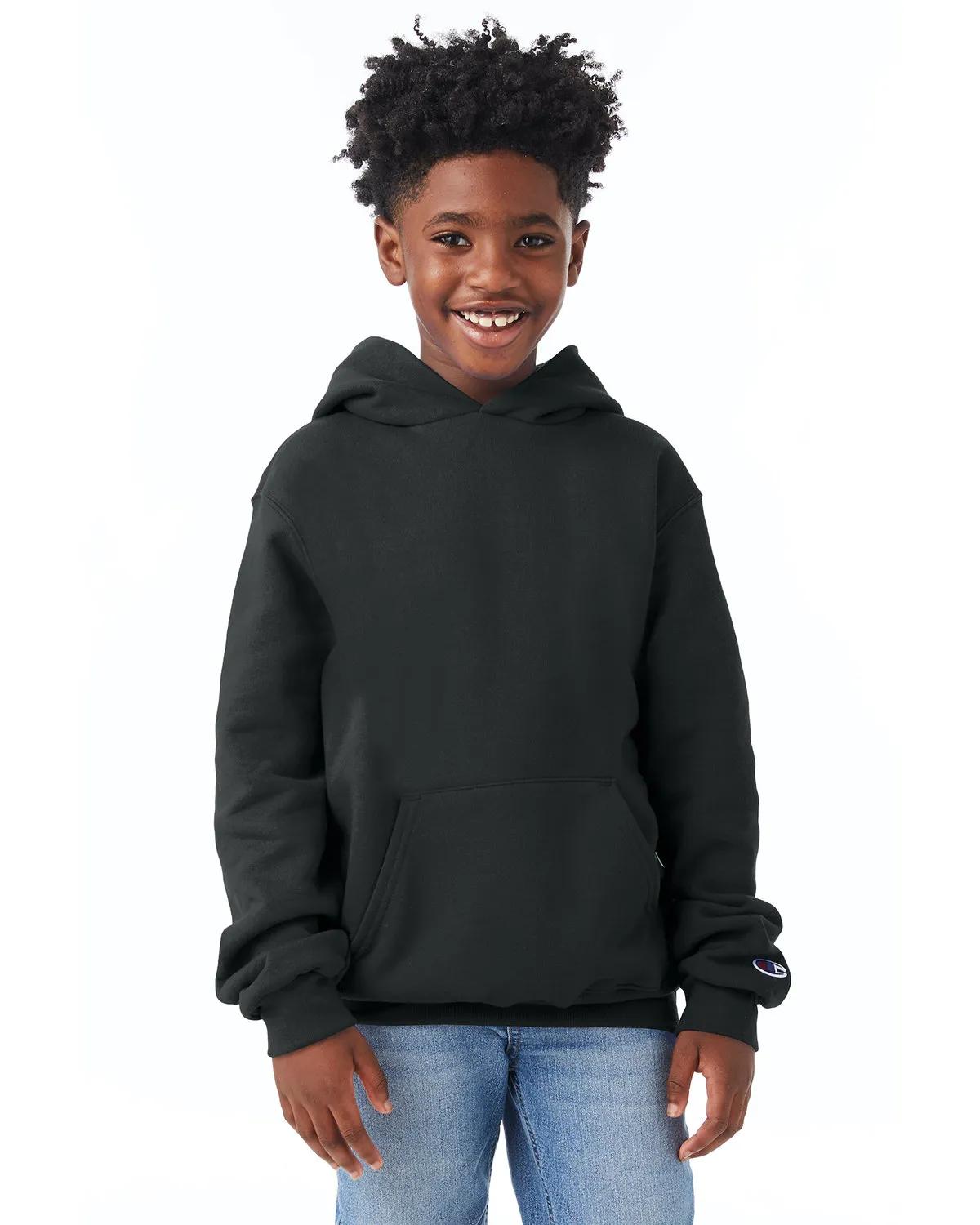 Youth Powerblend® Pullover Hooded Sweatshirt 1 of 16