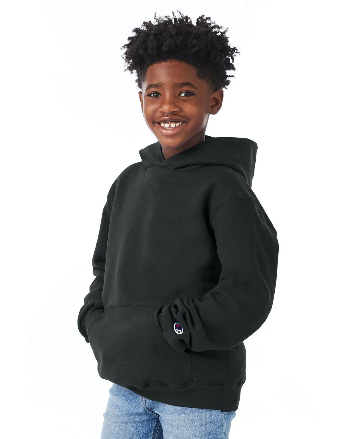 Youth Powerblend® Pullover Hooded Sweatshirt 4 of 16