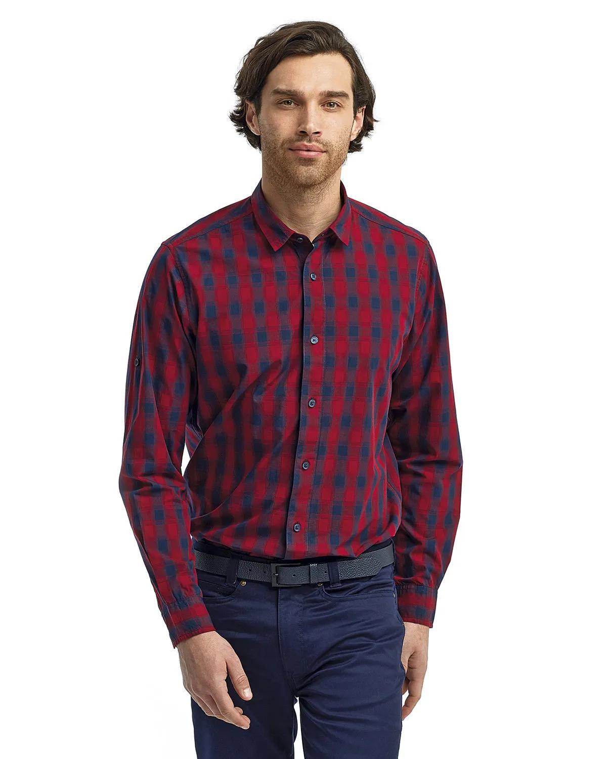 Men's Mulligan Check Long-Sleeve Cotton Shirt 3 of 23