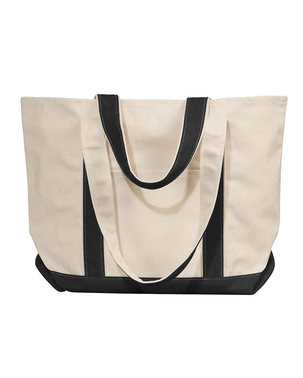 Windward Large Cotton Canvas Classic Resort Tote 4 of 5